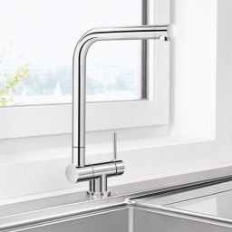 Blanco Laressa-F bateria kuchenna stojąca podokienna chrom 521545