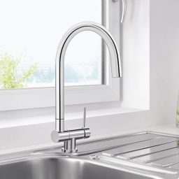 Blanco Coressa-F bateria kuchenna stojąca podokienna chrom 521543