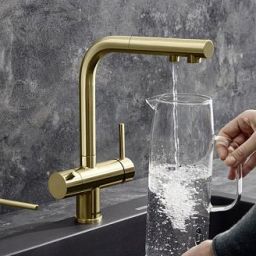 Blanco Fontas-S II Filter bateria kuchenna stojąca z podłączeniem do filtra wody złoty satynowy 526694