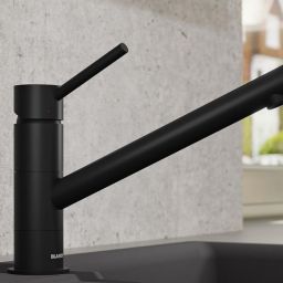 Blanco Kano bateria kuchenna stojąca czarny mat 526667