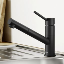 Blanco Kano-S bateria kuchenna stojąca czarny mat 526668