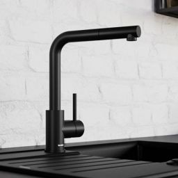 Blanco Mila bateria kuchenna stojąca czarny mat 526657