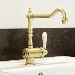 Blanco Tradon bateria kuchenna stojąca złoty satynowy 526688