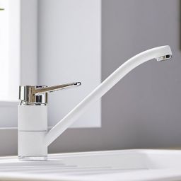 Blanco Wega II bateria kuchenna stojąca Silgranit biały/chrom 526408