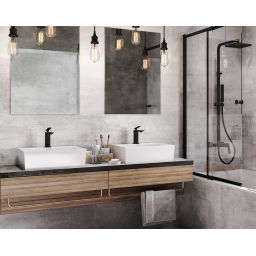 Besco Aspira II bateria umywalkowa czarny mat BU-AII-CZ