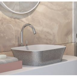 Besco Illusion I bateria umywalkowa stojąca wysoka chrom BU-II-CH