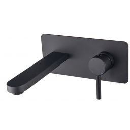 Besco Decco bateria umywalkowa podtynkowa czarny mat BU-IS-CZ