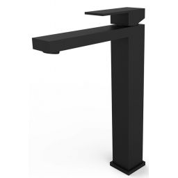 Besco Varium I bateria umywalkowa stojąca wysoka czarny mat BU-MVI-CZ