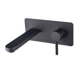 Besco Varium Modern bateria umywalkowa podtynkowa czarny mat BU-MVS-CZ