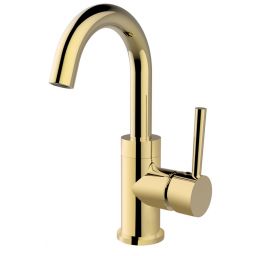 Besco Illusion II bateria umywalkowa stojąca złoty połysk BU-III-ZL