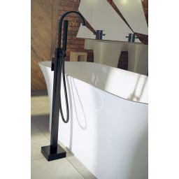 Besco Modern II bateria wannowo-prysznicowa wolnostojąca czarny mat BW-MII-CZ