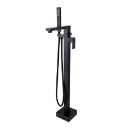 Besco Varium bateria wannowo-prysznicowa wolnostojąca czarny mat BW-V-CZ