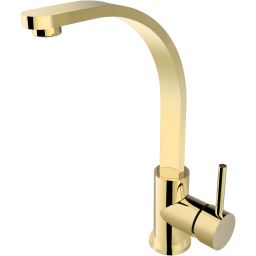 Besco Decco I bateria umywalkowa stojąca wysoka złoty połysk BU-DI-ZL