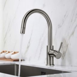 Blue Water Plaza bateria kuchenna stojąca z wyciąganą wylewką stalowa