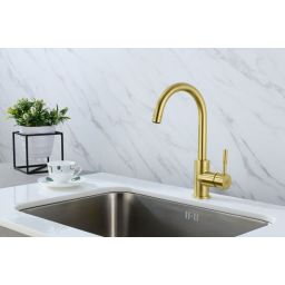 Blue Water Colorado bateria kuchenna z wylewką 360° mosiądz antyczny