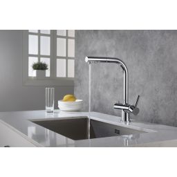 Blue Water Apala bateria kuchenna z podłączeniem wody filtrowanej chrom