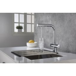 Blue Water Apala bateria kuchenna z podłączeniem wody filtrowanej chrom