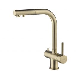 Blue Water Apala bateria kuchenna z podłączeniem wody filtrowanej mosiądz