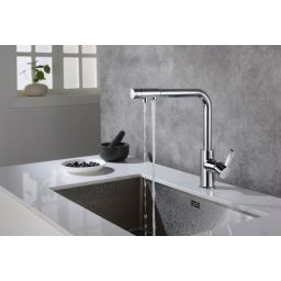 Blue Water Royal bateria kuchenna stojąca z podłączeniem do filtra wody chrom