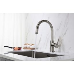 Blue Water Plaza bateria kuchenna stojąca z wyciąganą wylewką stalowa