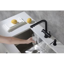 Blue Water Apala bateria kuchenna z filtrem stojąca czarna