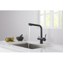 Blue Water Crystal bateria kuchenna stojąca czarna