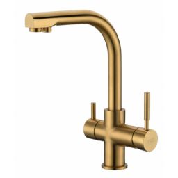 Blue Water Alabama bateria kuchenna stojąca złoty szczotkowany