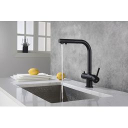 Blue Water Apala 4-way bateria kuchenna do filtra wody stojąca czarna