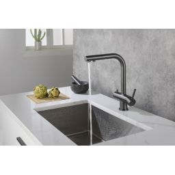 Blue Water Apala bateria kuchenna z podłączeniem wody filtrowanej grafit