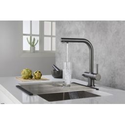 Blue Water Apala bateria kuchenna z podłączeniem wody filtrowanej grafit