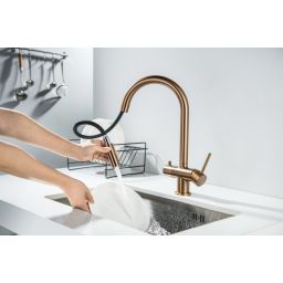 Blue Water Cyrus bateria kuchenna stojąca miedź