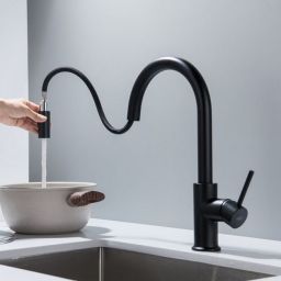 Blue Water Plaza Plus bateria kuchenna stojąca czarna