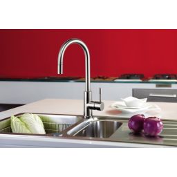 Blue Water Lima bateria kuchenna z obrotową wylewką stal szczotkowana inox