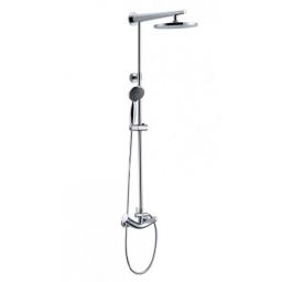 Blue Water Rogo zestaw prysznicowy z deszczownicą chrom ROG-ZKPN.400C