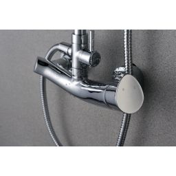 Blue Water Rogo zestaw prysznicowy z deszczownicą chrom ROG-ZKPN.400C