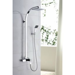 Blue Water Toronto zestaw prysznicowy ścienny z deszczownicą chrom TOR-ZKPN.400C
