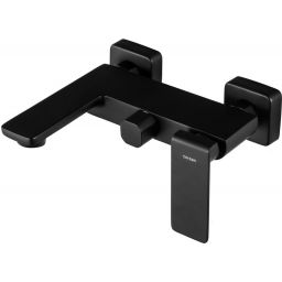 Corsan Trino bateria wannowo-prysznicowa ścienna czarny półmat CMB7141BLTRINO