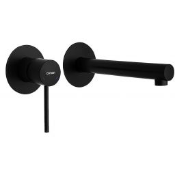 Corsan Lugo bateria umywalkowa podtynkowa czarny półmat CMB7515BL