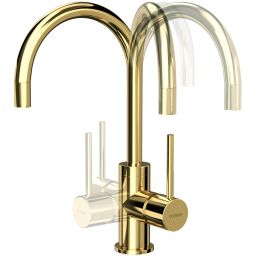 Corsan Lugo bateria umywalkowa stojąca złota CMB7522GL