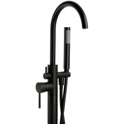 Corsan Basic bateria wannowo-prysznicowa wolnostojąca czarny półmat CMB7535BL