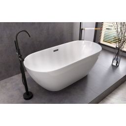 Corsan Basic bateria wannowo-prysznicowa wolnostojąca czarny półmat CMB7535BL