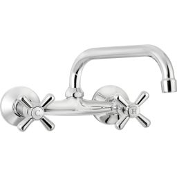 Deante Neo Symetrio bateria umywalkowa ścienna chrom BOS_050D