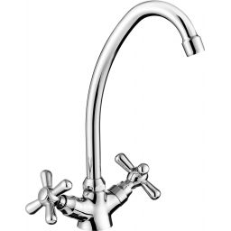 Deante Neo Symetrio bateria kuchenna stojąca chrom BOS_060D