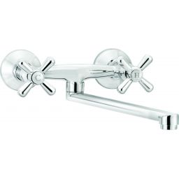 Deante Neo Symetrio bateria kuchenna ścienna chrom BOS_080D