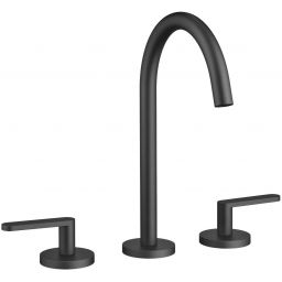 Dornbracht Meta bateria umywalkowa 3-otworowa czarny mat 20713661-33