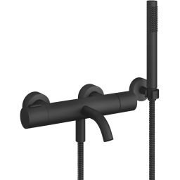 Dornbracht Meta bateria wannowo-prysznicowa ścienna termostatyczna czarny mat 34234979-33