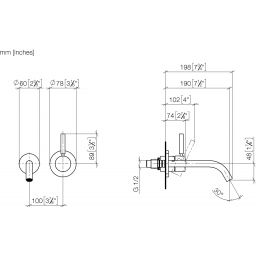 Dornbracht Meta bateria umywalkowa podtynkowa chrom polerowany 36860660-00