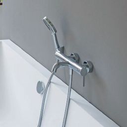 Duravit C.1 bateria wannowo-prysznicowa ścienna chrom C15230000010