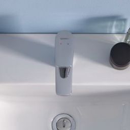 Duravit No.1 bateria umywalkowa stojąca Minus Flow chrom N11022001010