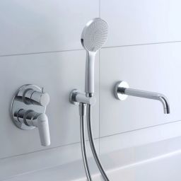 Duravit No.1 bateria wannowo-prysznicowa podtynkowa chrom N15210008010